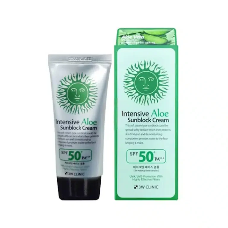 3W Clinic Aloe Sunblock Cream SPF 50+ PA+++ 70ml