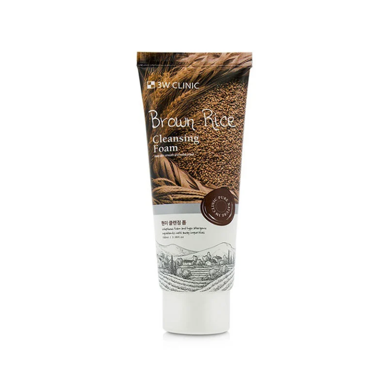 3W Clinic Rice Bran Clear Cleansing Foam 180ml