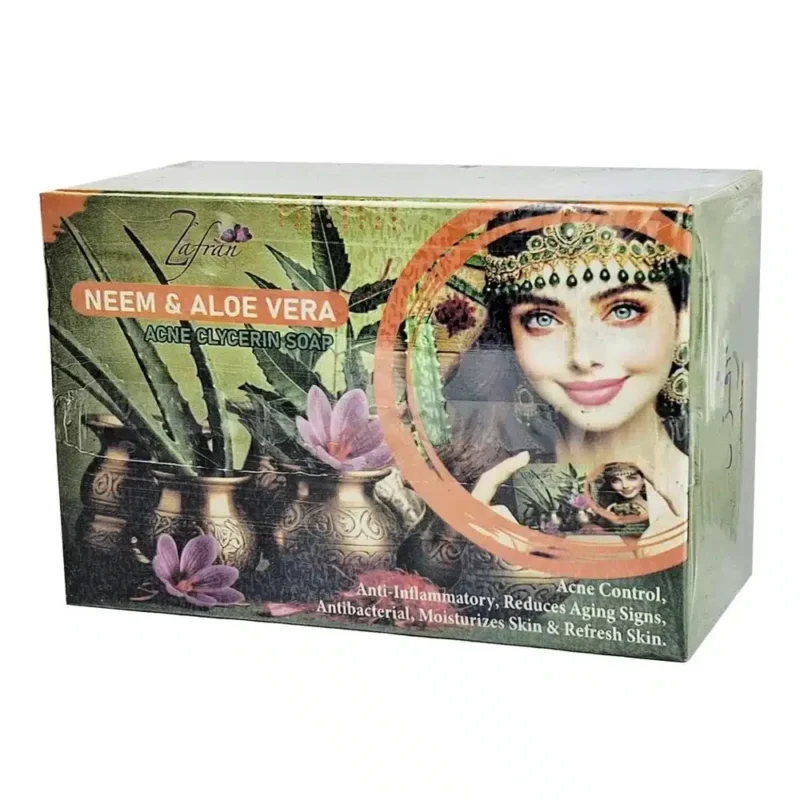 Zafran Neem & Aloe Vera Acne Glycerin Soap – 100gm
