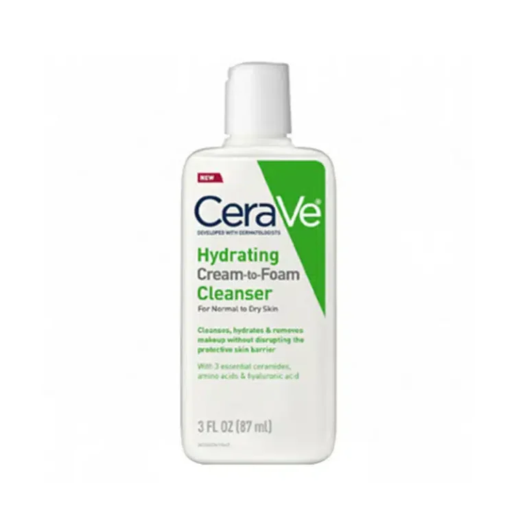 CeraVe Hydrating Cream To Foam Facial Cleanser Dry Skin 87ml